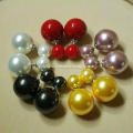 Wholesale High-Grade Ladies Double Pearls Stud Earrings